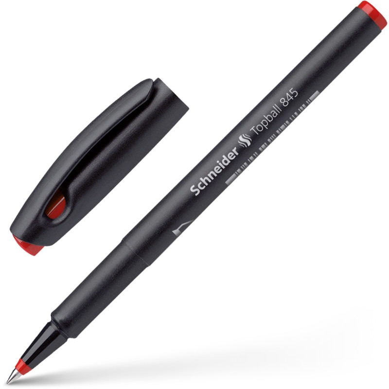Ролер "SCHNEIDER TOPBALL" /S184502/ 845, 0,3мм червоний (10)