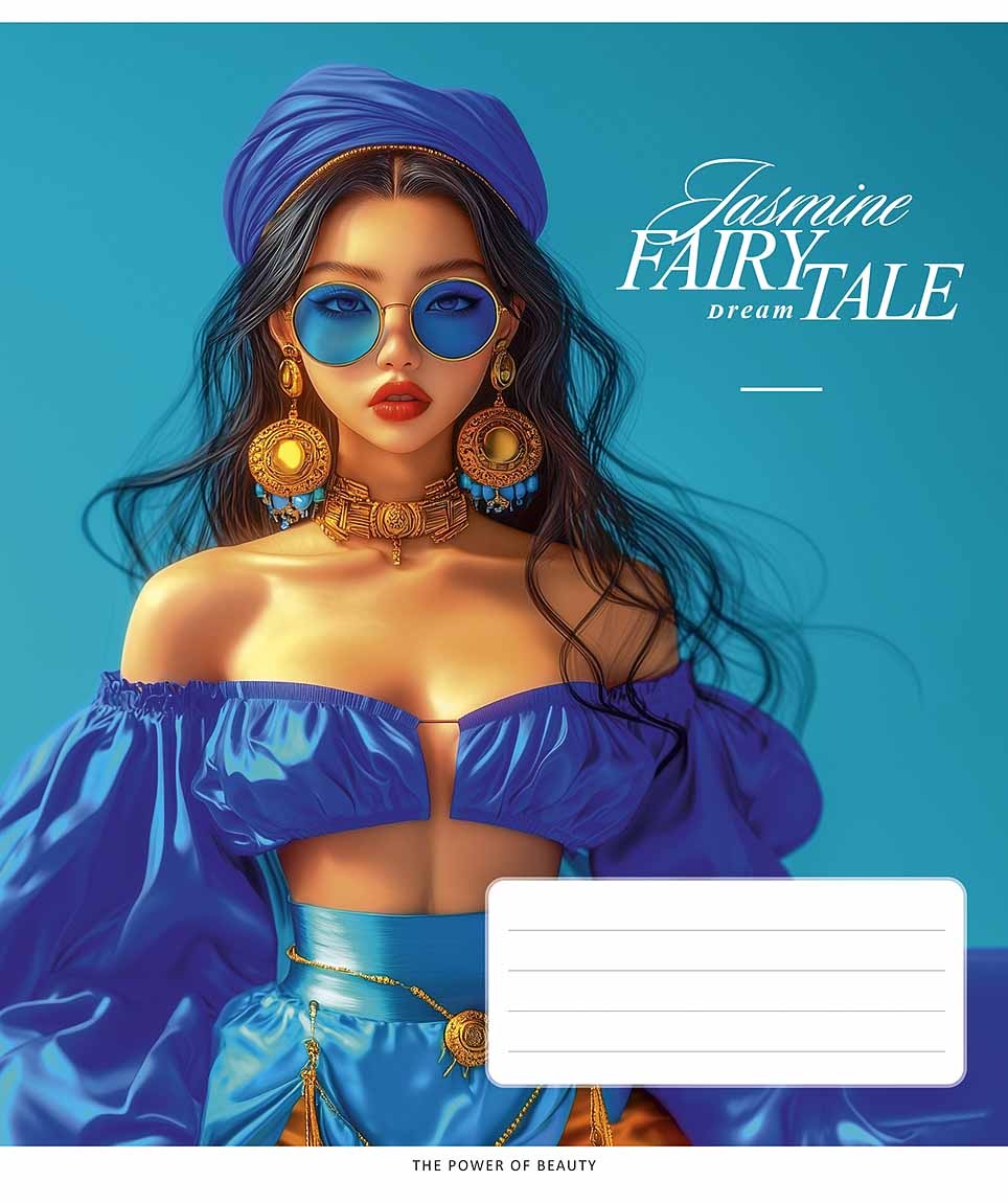 Зошит уч. "Школярик" 36арк.# /3542K/ "Fairytale" (Казка) ВД-лак (дівчинка) (20/120)