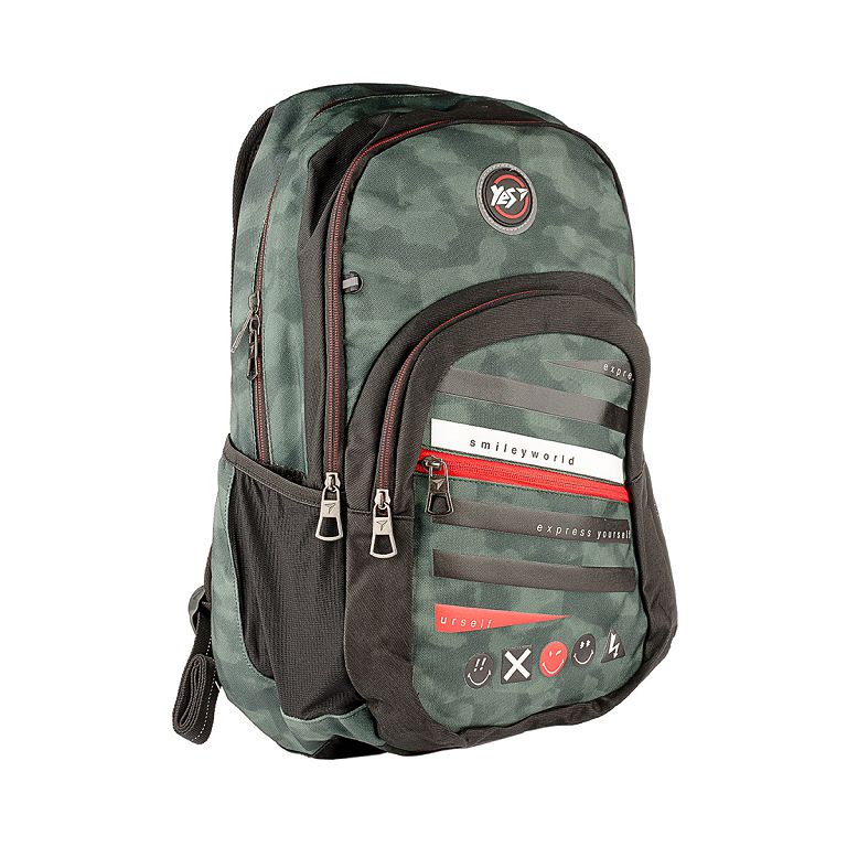 Youth backpack "Yes" /558285/ T-85 "Smiley World" Military boy (1/10)