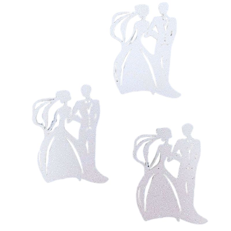 Blank "Diamond handles" /123056/ foamiran with glitter "Pair", 7 cm, 30 pcs. in a pack