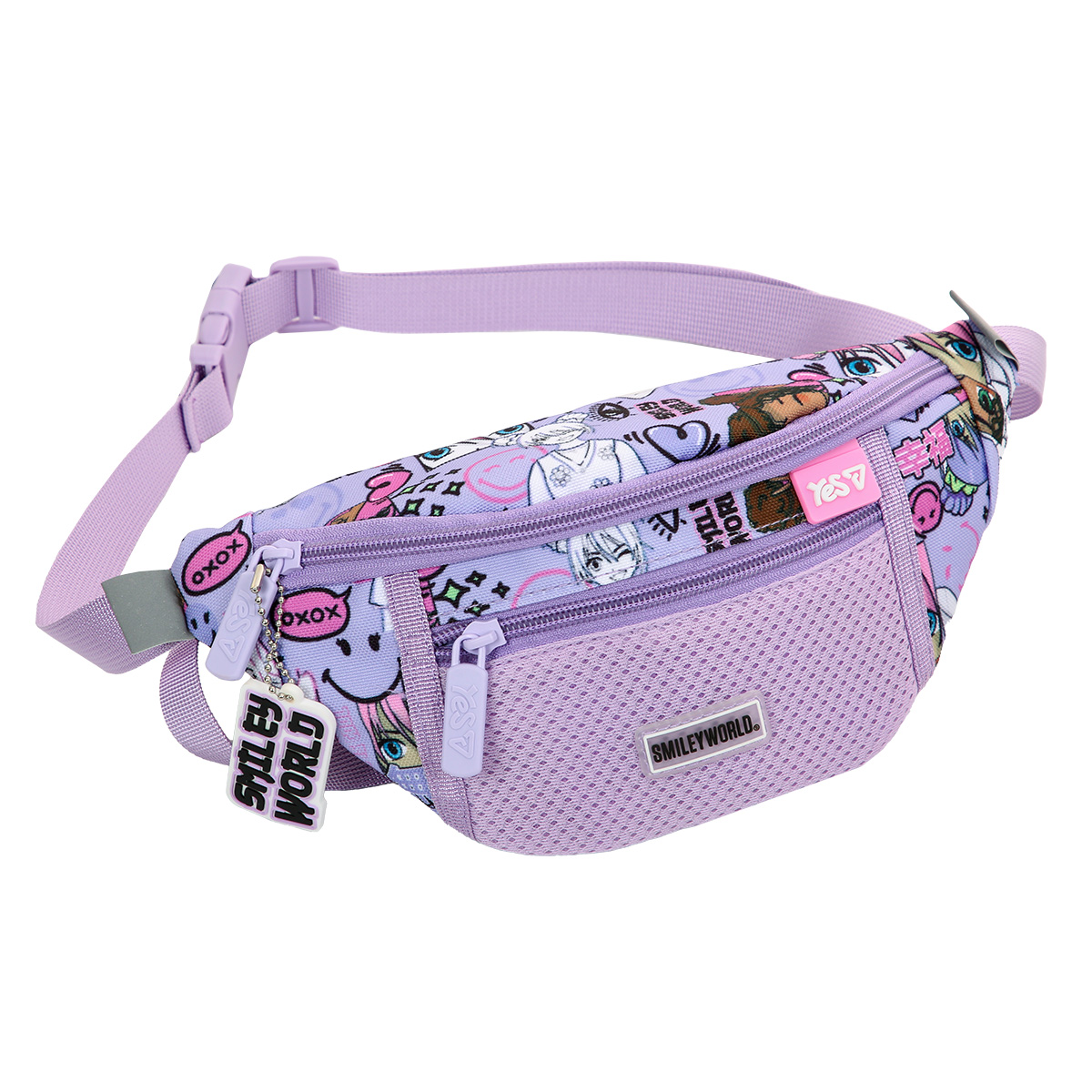 Belt bag "YES" /550549/ SP-36 Smiley World. Anime 26*12*6cm (1/50)