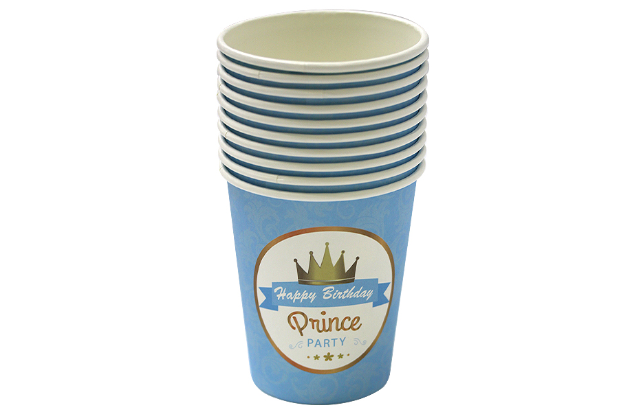 Disposable cups "WB" /10405/ cardboard 250 ml., 228 gr. 10 pieces/pack (1)