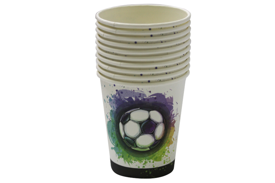 Disposable cups "WB" /10414/ cardboard 250 ml., 228 gr. 10 pieces/pack (1)