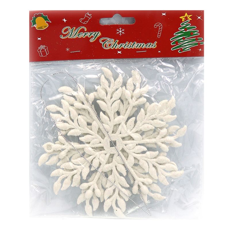 Christmas tree decorations "JO" /DSCN1050/ "Snowflake" 1pc. (1/1000)