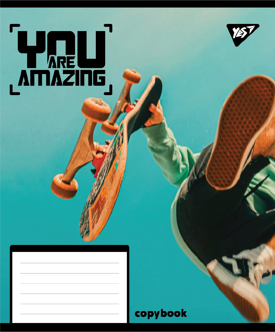 Student's notebook "YES" 24 sheets == /767939/ "You are amazing" (20/320)