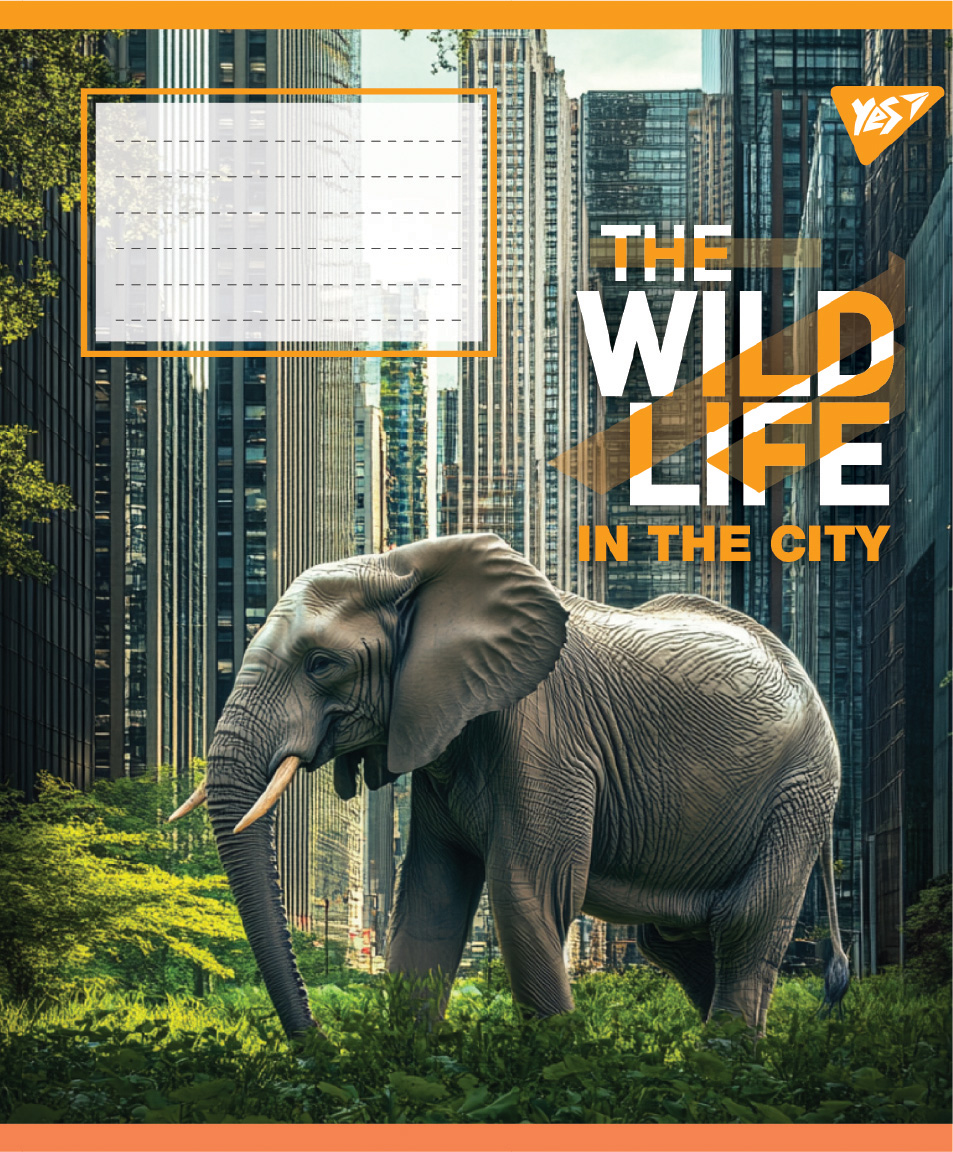 Зошит уч. "YES" 96арк.# /767772/ "The wild in the city" (5/120)