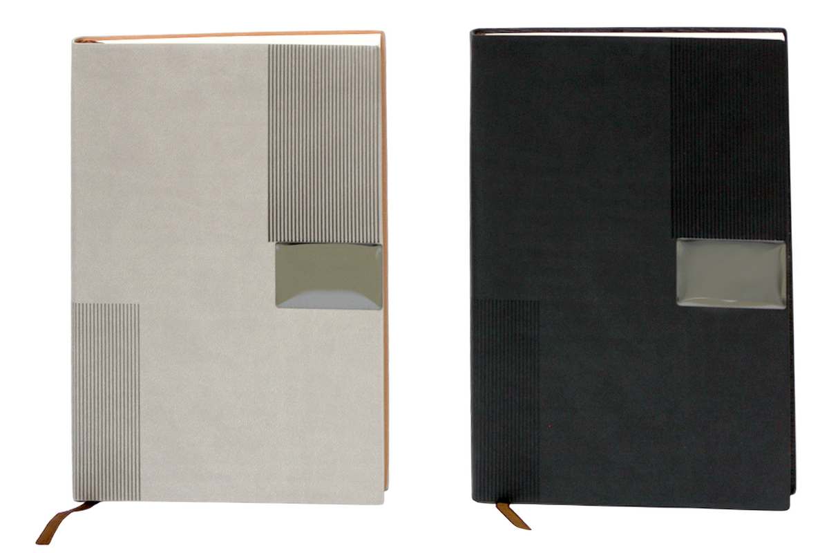 Notebook A5/100 sheets. "WB" /25-058/ black, gray