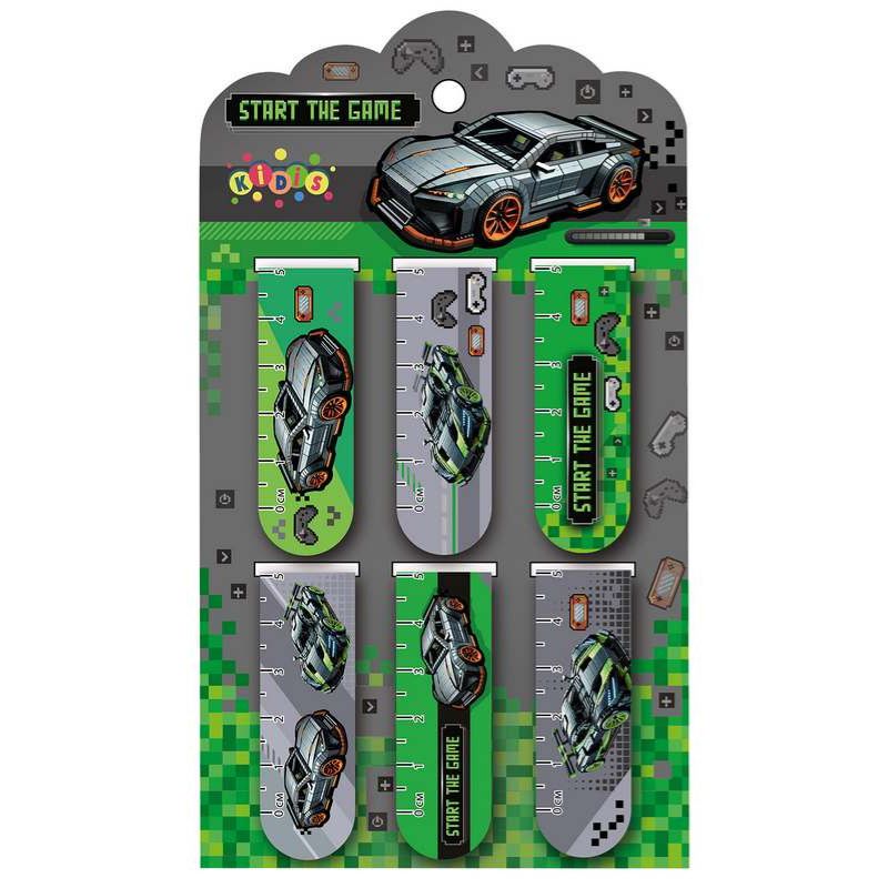 Закладки-магнітні "Kidis" /13218/ Supercar 6шт на планшеті (1/45)