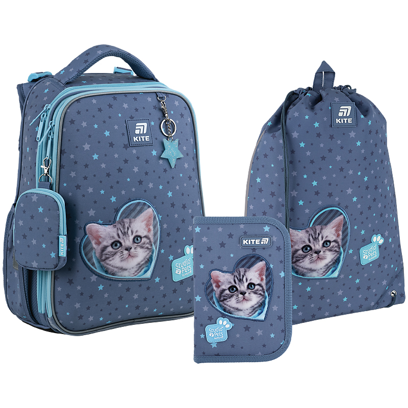 Set "Kite" /SET_SP25-531M/ backpack + pencil case + shoe bag 531 Studio Pets (1/4)