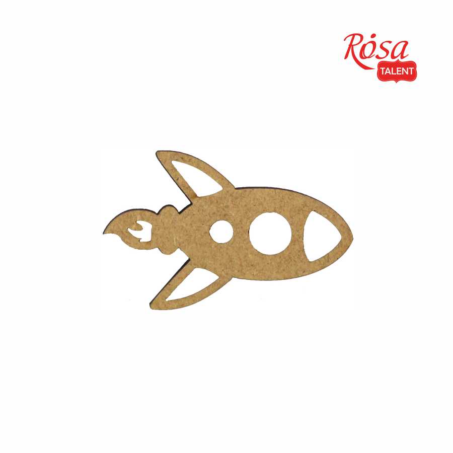 Міні-Заготовка "Rosa Talent" „Ракета“ /582/ 15шт, МДФ, 5,8х3,6см