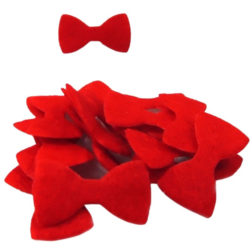 Blank "Diamond handles" /120423/ "Bow" 2.5 cm, 500 pcs/pack, red