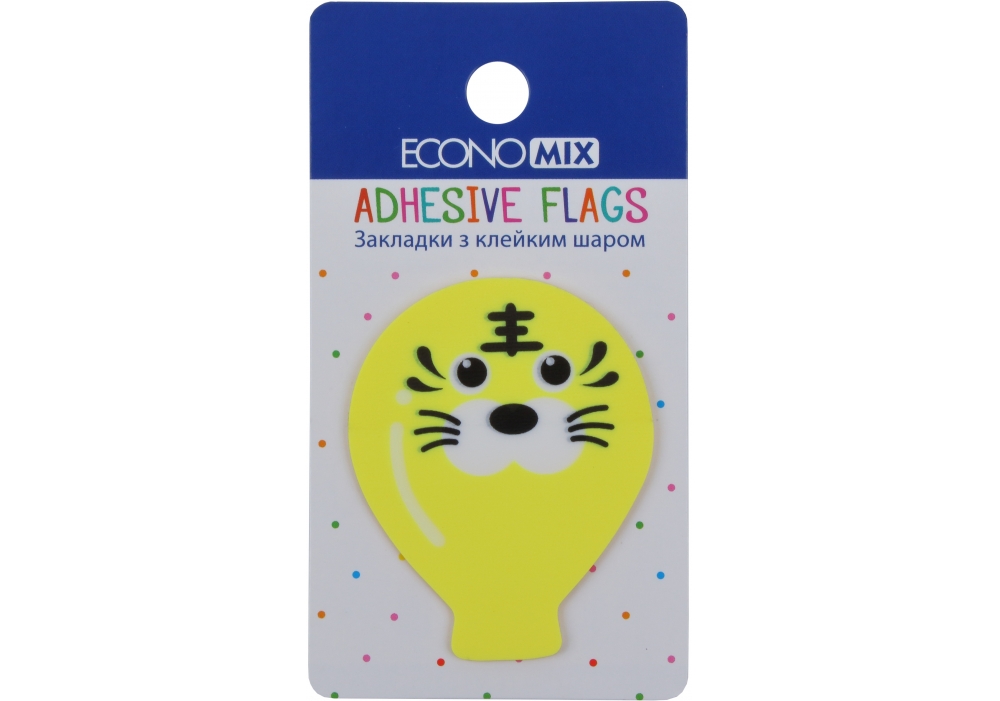 Index registers "Economix" /E20967-01/ PLASTIC, 40x50 mm, Fun balloons, 20 pcs. (1/48/1152)