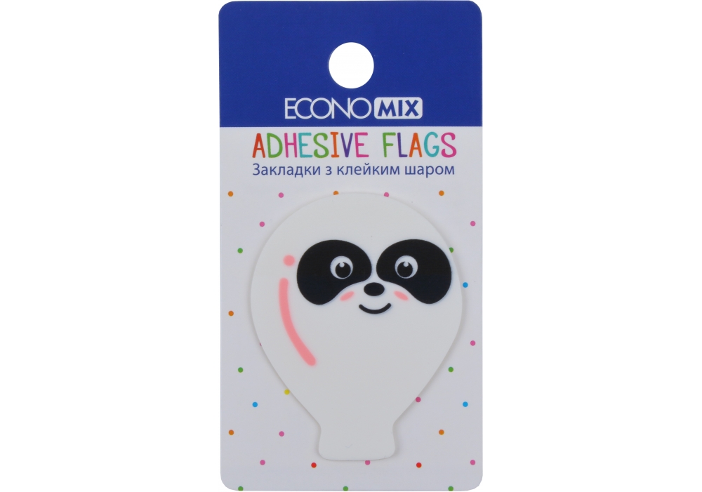 Index registers "Economix" /E20967-02/ PLASTIC, 40x50 mm, Fun balloons, 20 pcs. (1/48/1152)