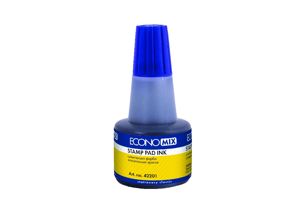 Stamping paint "Economix" /E42201-02/ blue, 30ml (1/12/360)