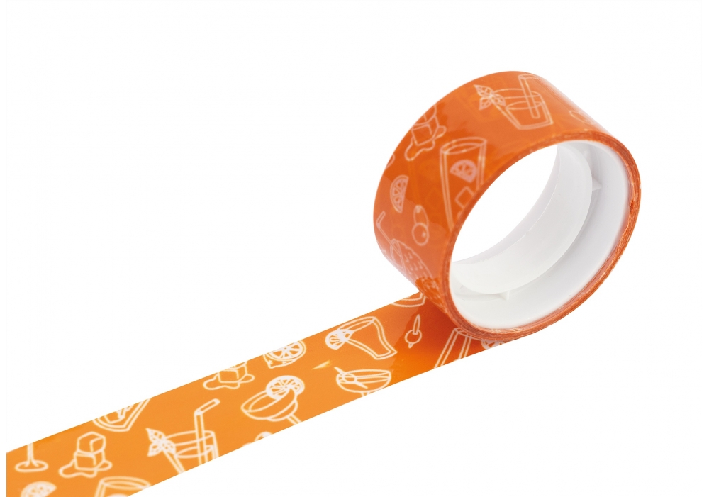 Decorative tape 18mm*5m "MAXI" /MX62112/ "Cocktails" (8/80)