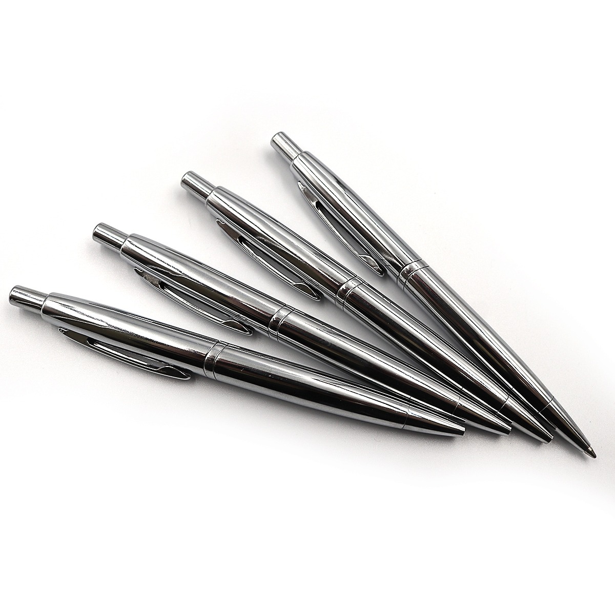 Ballpoint pen "Luxor" /2315/ "Dunes" silver metal case, blue (10/500)