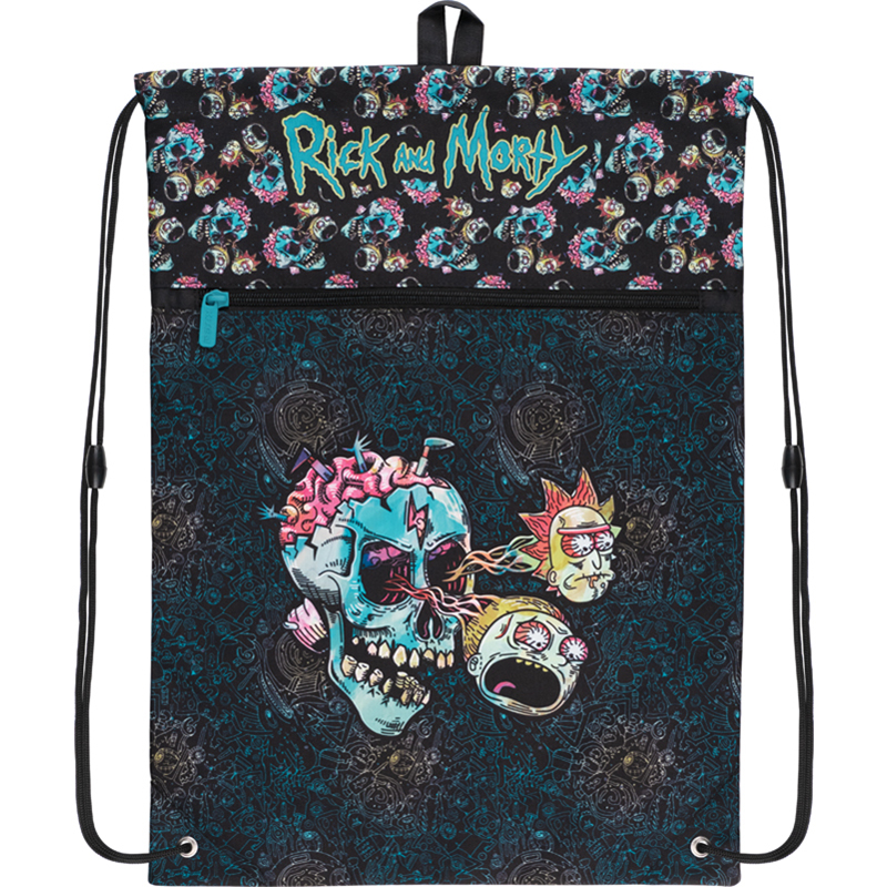 Сумка для взуття з кишенею "Kite" /RM22-601L/ Education Rick and Morty (61831) (1/25/100)