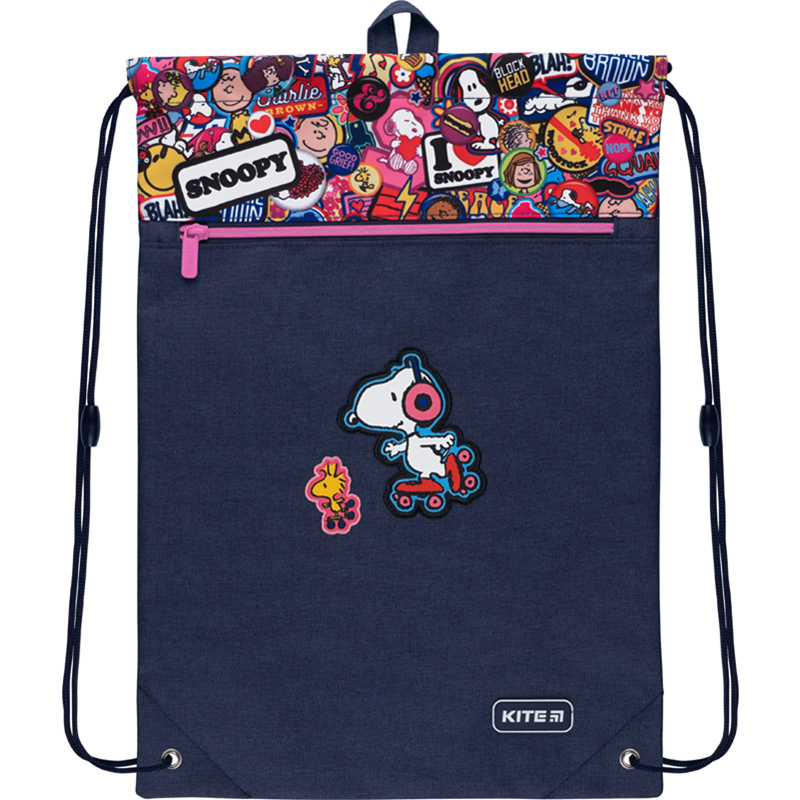 Shoe bag with pocket "Kite" /SN22-601M-1/ Education Snoopy (61793) (1/25/100)