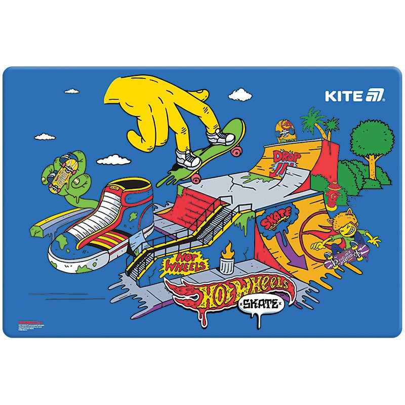 Підкладка настільна "Kite" /HW25-207-2/ 42,5x29см, Hot Wheels Skate (1/10/200)