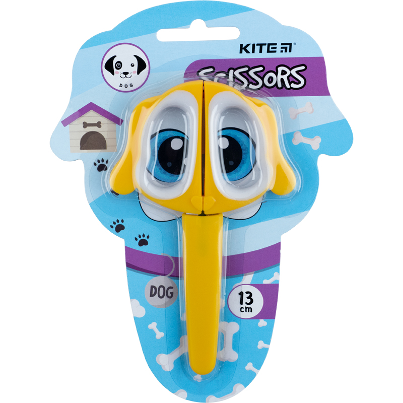 Ножиці  дитячі "Kite" /K21-017-04/ "Puppy" 13см, в футлярі (1/12/240)
