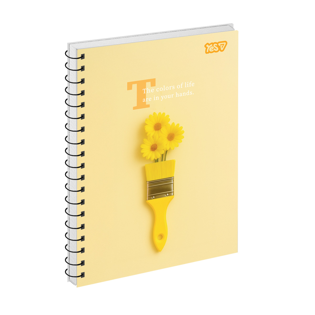 Notebook A5/80 spiral "YES" /152445/ "Colors of life. Yellow" VDL (1/60)