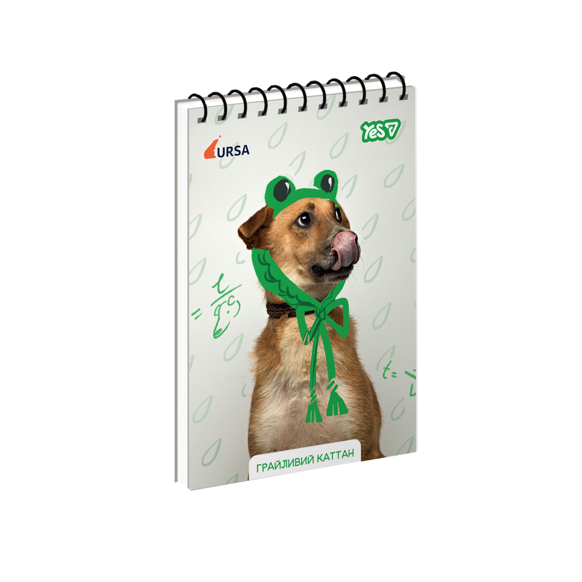 Notebook A6/80 spiral "YES" /152344/ "Ursa Playful Kattan" VDL (1/210)