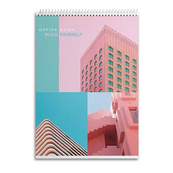 Notebook "Gold Brisk" A4/96 sheets. /СБВ-19/ upper spiral (4/48)