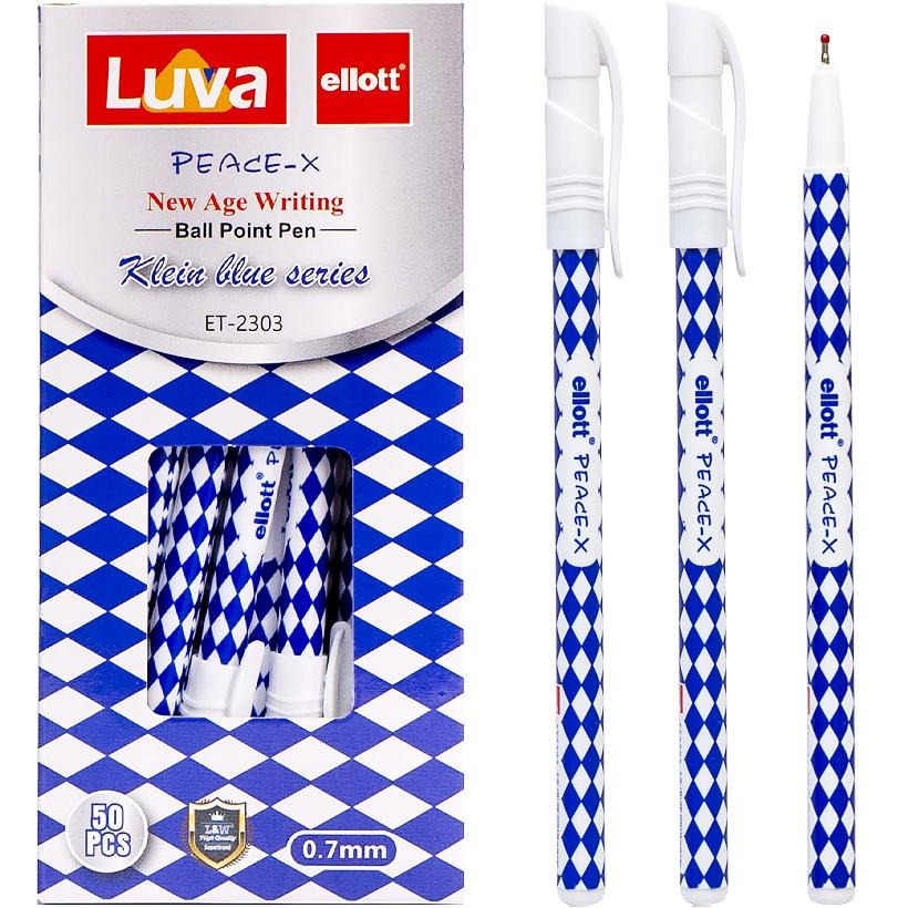 Ballpoint pen "Ellott" /ET2303T/ blue, 50 pcs in a jar (50)