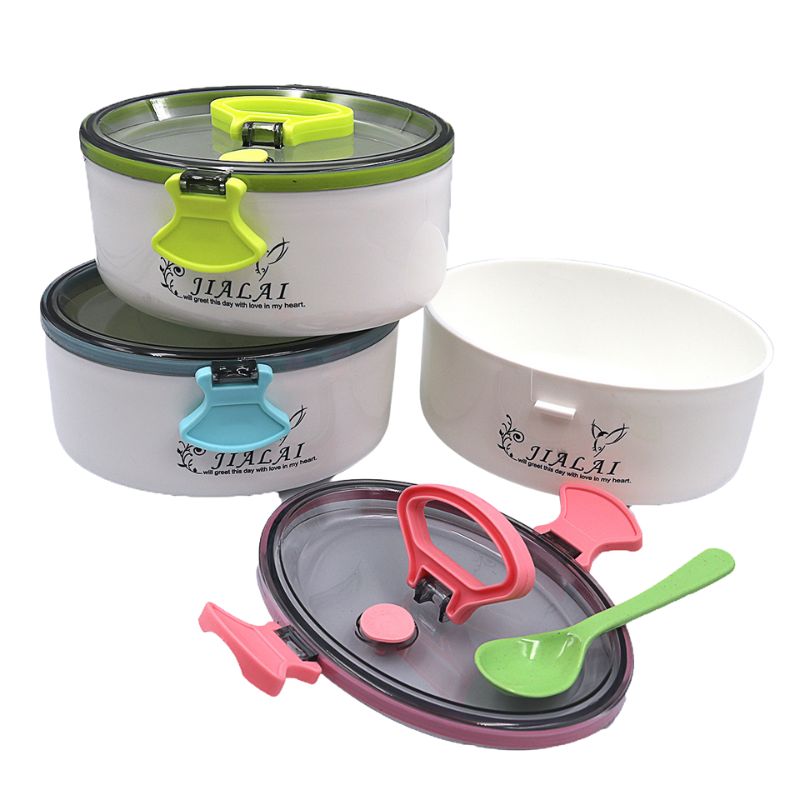 Container for food "JO" /31712/ oval 1 compartment + spoon (1/72)