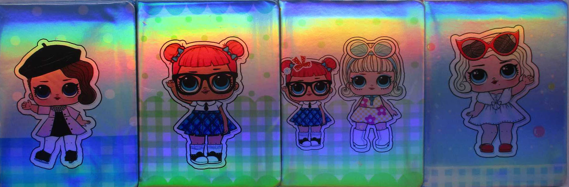 Notebook A6/80 sheets ## /314/ holographic "LOL" mix (1/50)