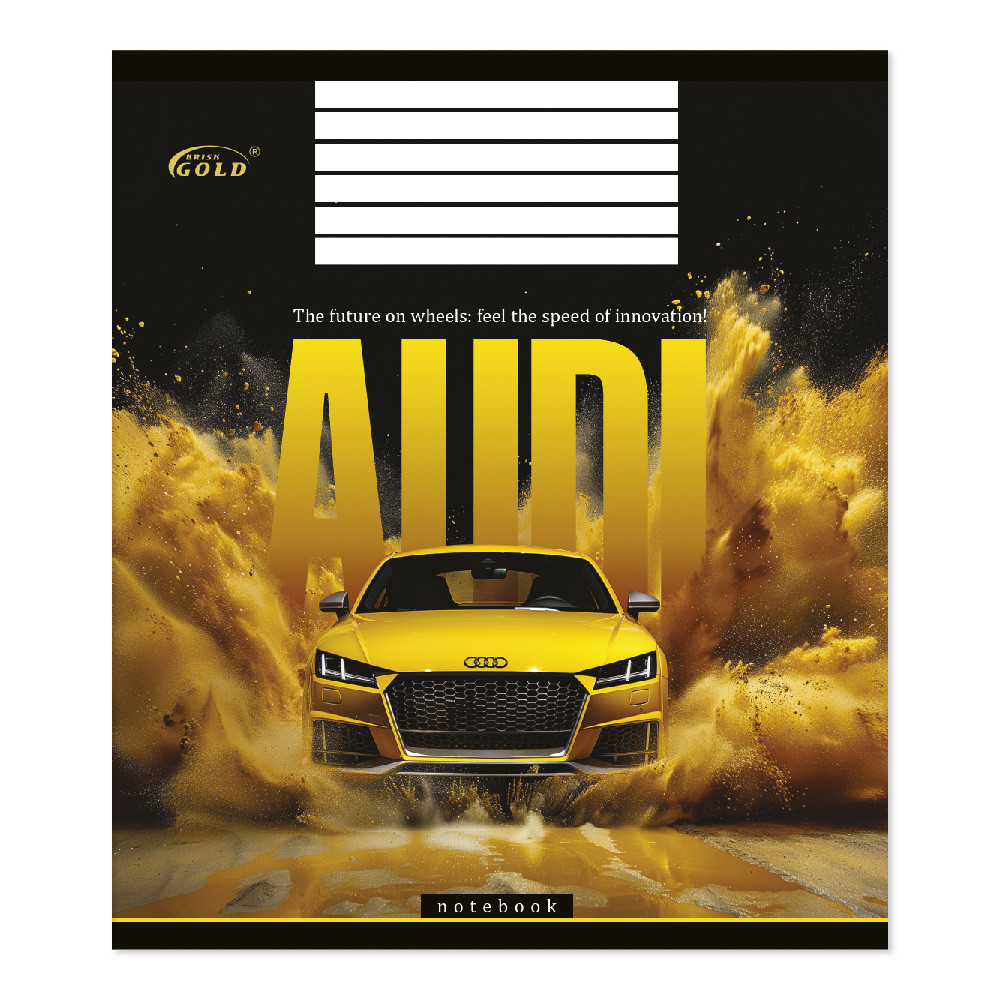 Зошит уч. "Gold Brisk" 48арк.# /ТВ-43/ №3535 Швидкiсть iнновацiй, 60г/м2, УФ-лак (15/180)