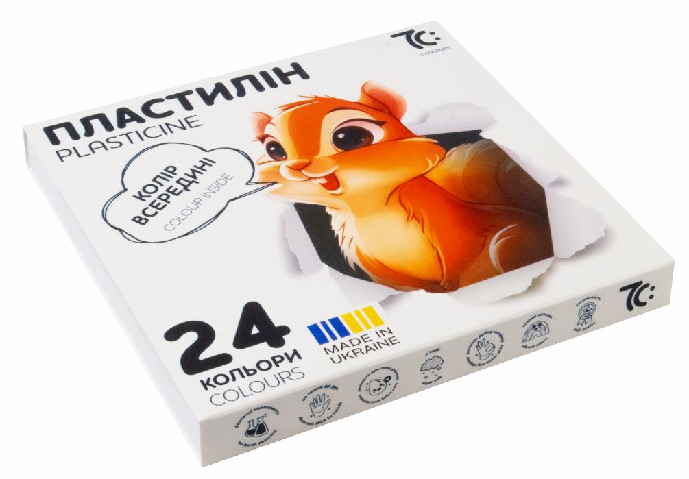 Пластилін "7C:" 24 кол. /7C32401/ 24*8г (1/24)