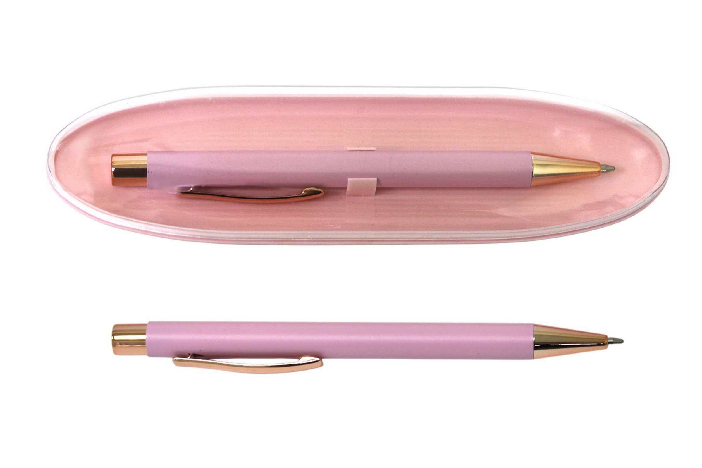 Gift ballpoint pen "WB" /A-921(947)/ A PLUS, body target in the layer cases, pink