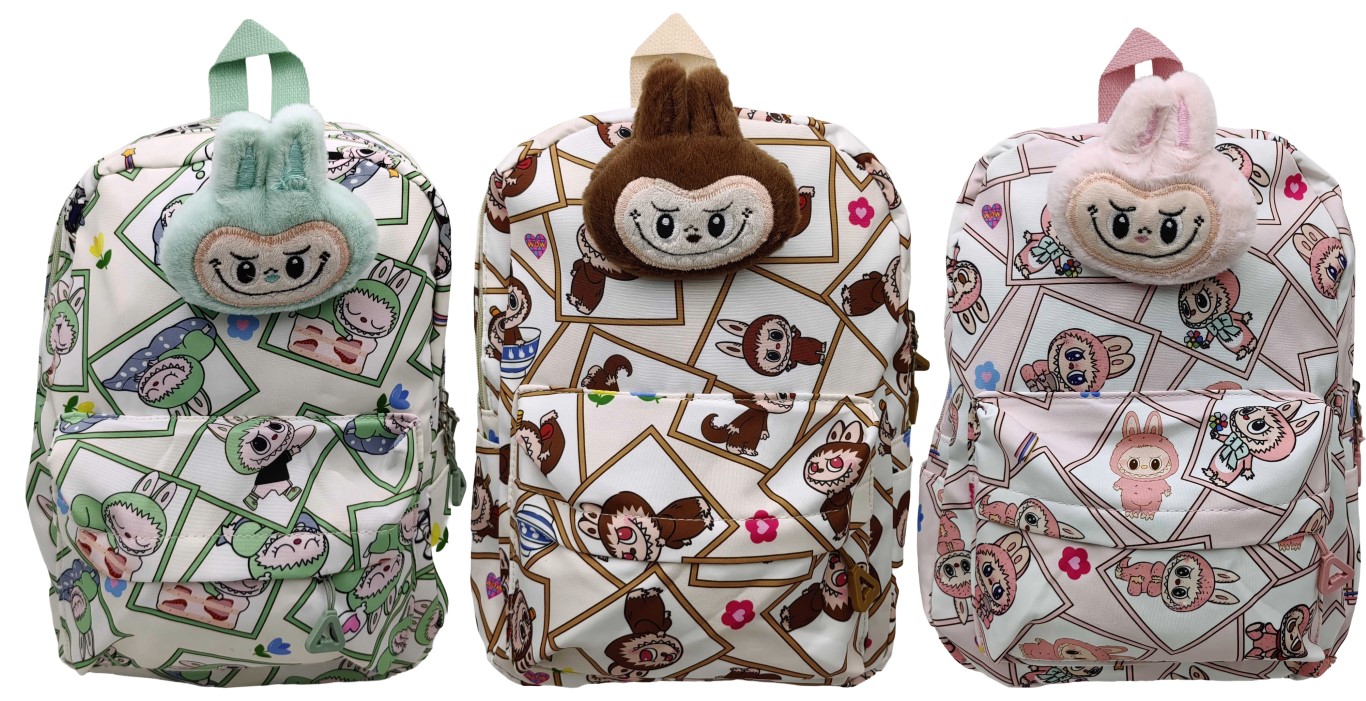 Children's backpack /1369-5/ "Labubu Labubu voluminous" 32*25*12cm, mix (1/6)