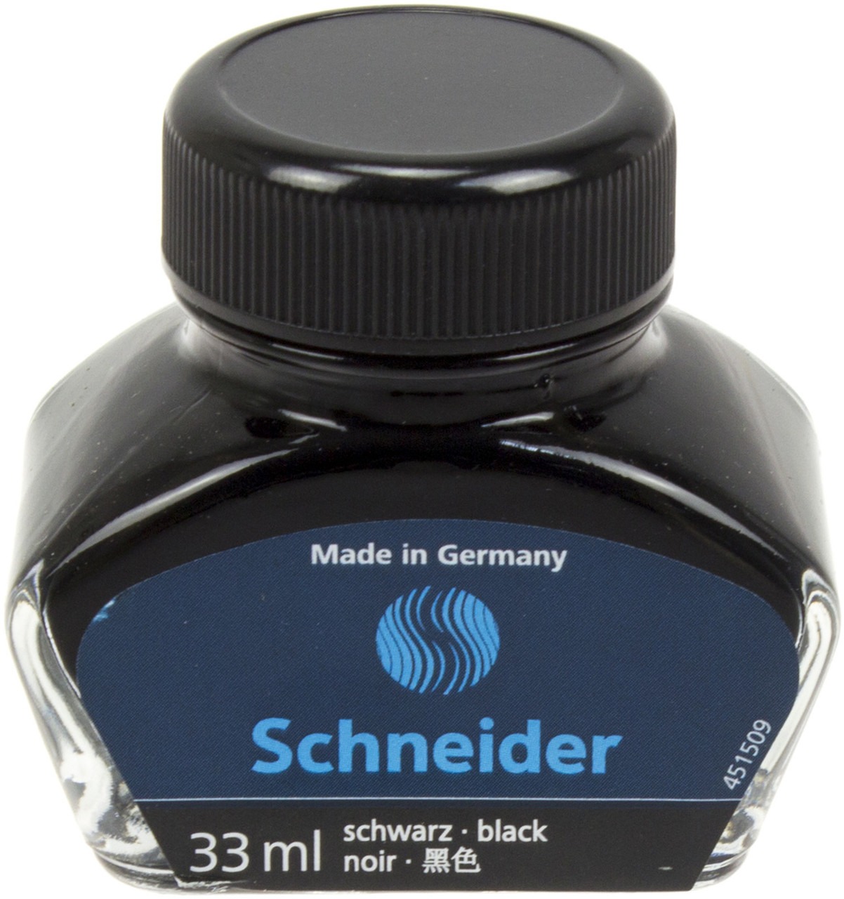 Чорнило "SCHNEIDER" /S6911/ чорне, 33мл в скляній банці, для перових ручок (1/9)