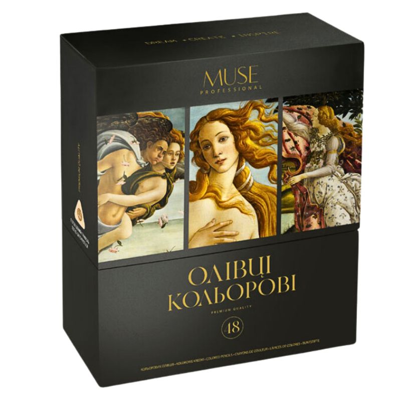 Colored pencils "MUSE" 48 pcs. /102M-48/ trihedral (1/3)