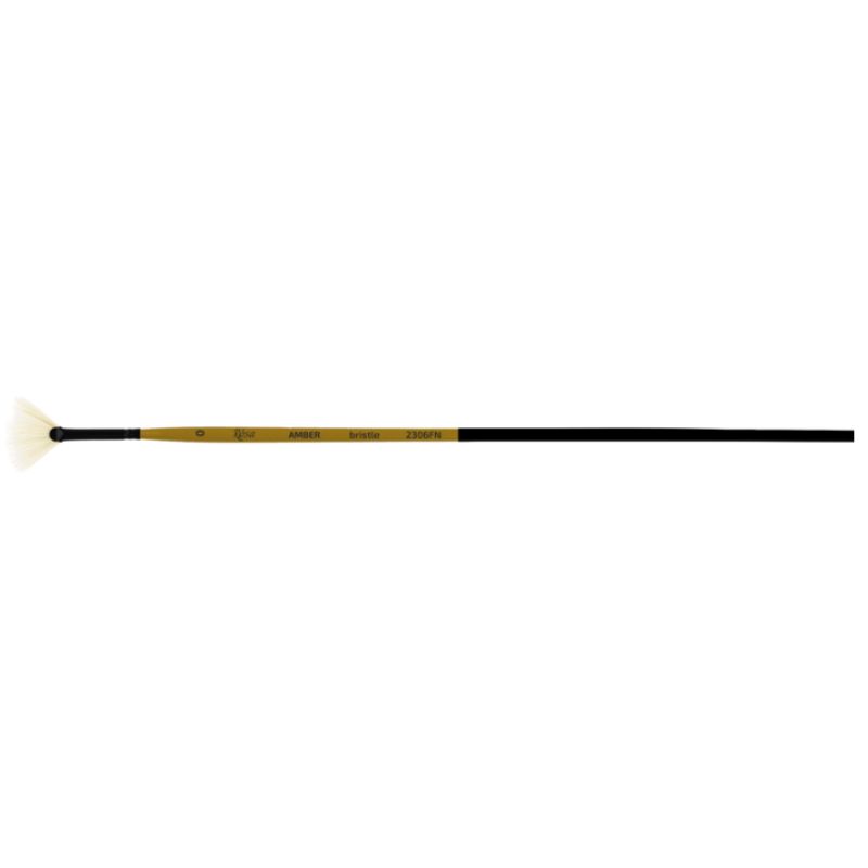 Пензлик щетина віялова "ROSA" AMBER 2306FN, №0, д.р. (1/12)
