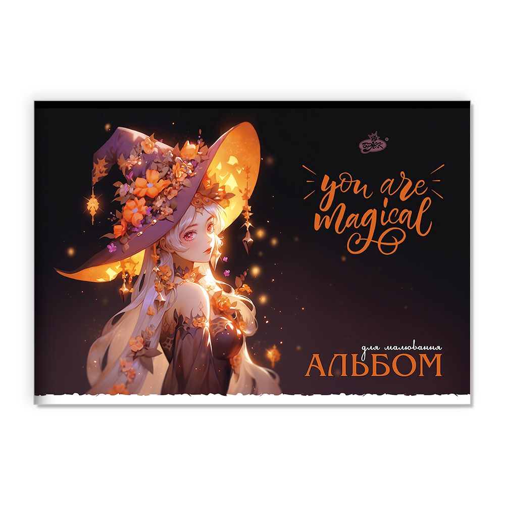 Drawing album "Gold Brisk" A4/20 sheets. /AB-31/ "Anime 1" staple (120g/m2) (12/120)