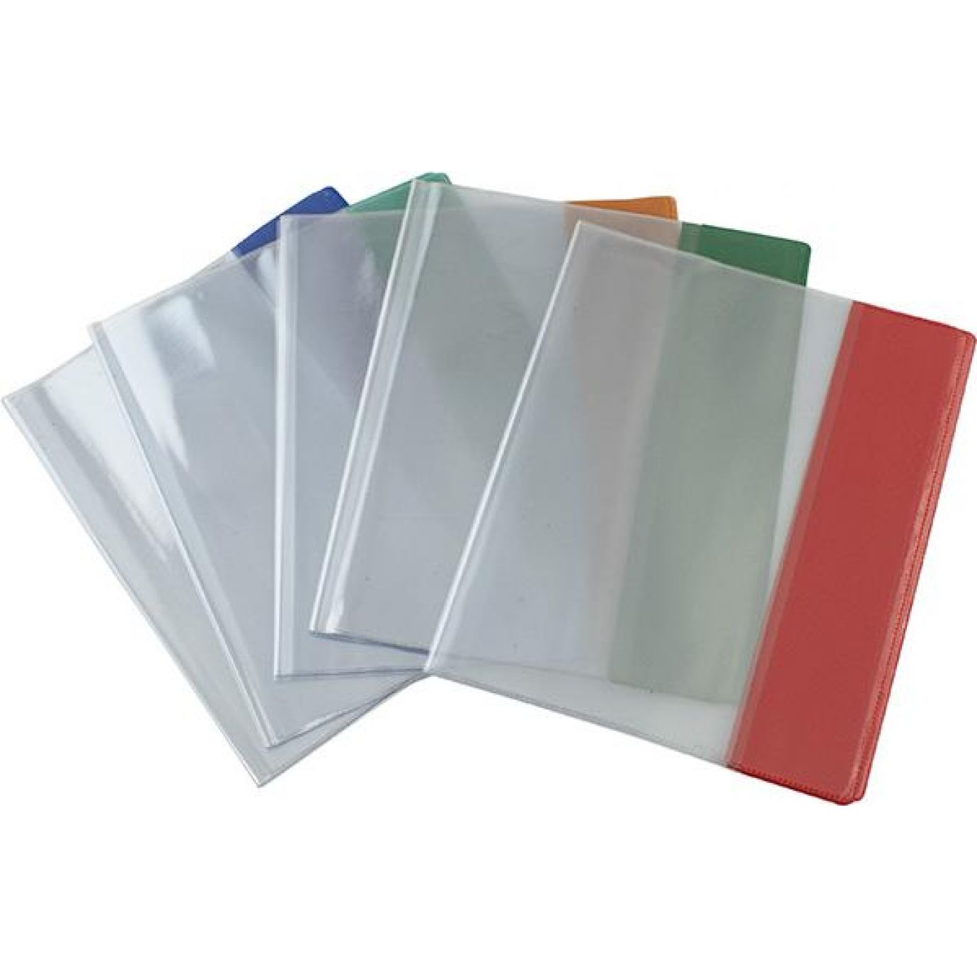 Covers for notebooks and small diaries /210x350/ "Polymer" /220222/ Standard, transparent. with view., QTY. edge (25/500)
