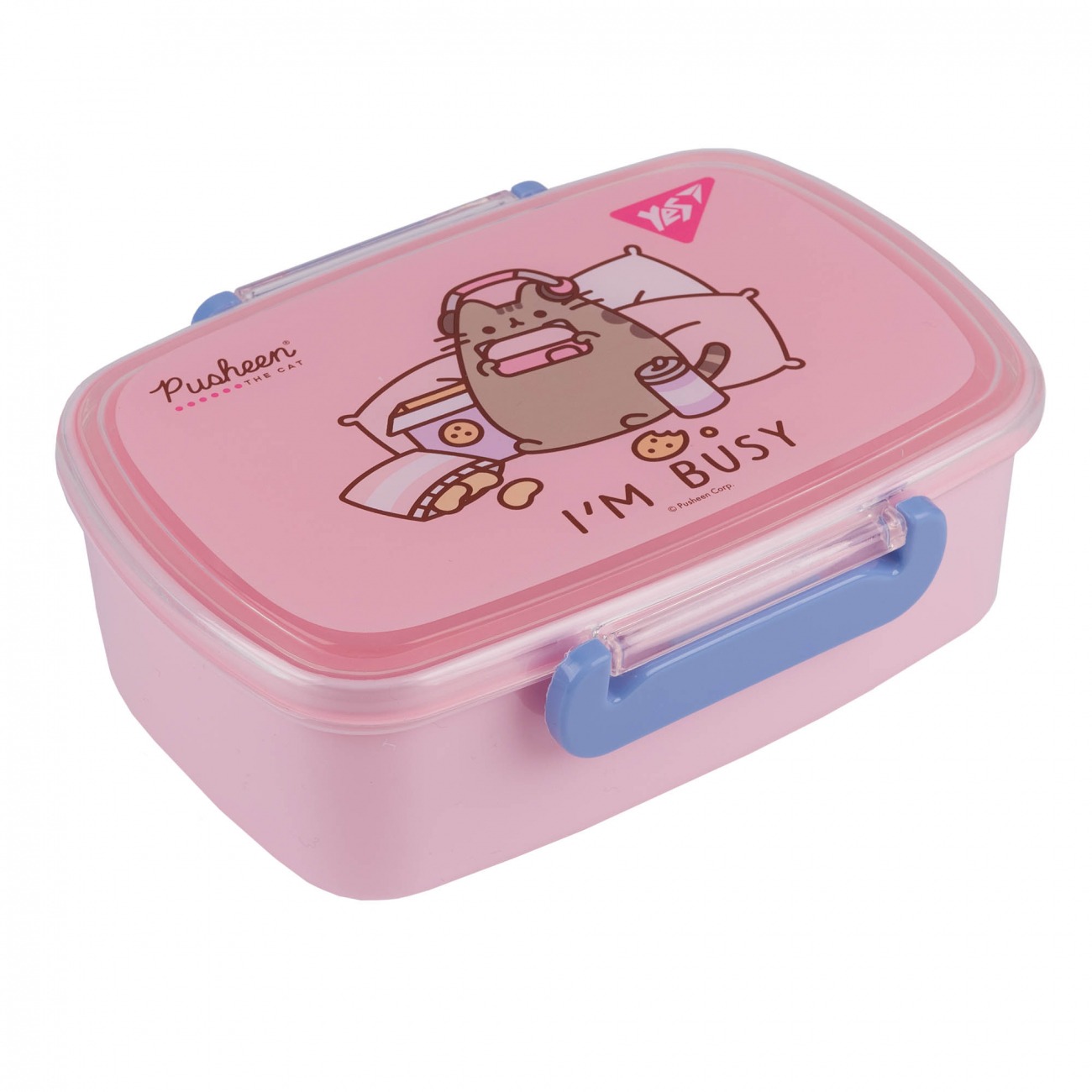 "YES" Food Container /708367/ "Pusheen" 750 ml, Pink (1/12/48)