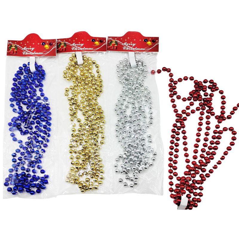 Christmas tree decoration /XYA-07/ NECKLACE 11mm*2.7m, mix (1/12)