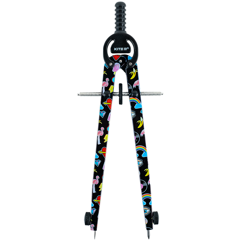 Compass "Kite" /K24-415-3/ metal with print + stylus in a case, 165 mm (1/12)