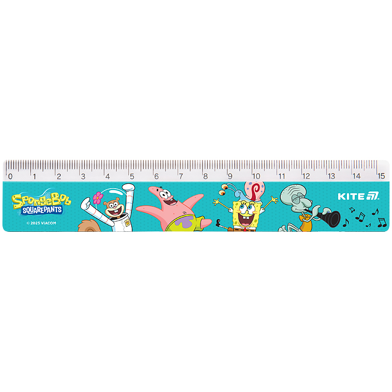 Ruler 15 cm sq. "Kite" /SB25-090/ SpongeBob SquarePants (1/100)