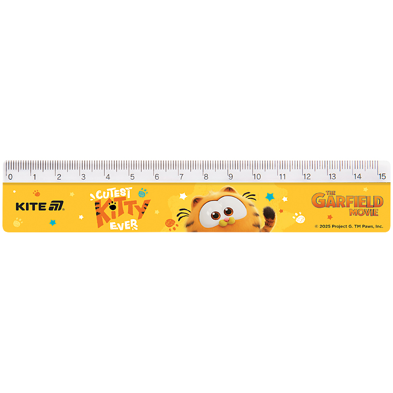 Ruler 15 cm sq. "Kite" /GF25-090/ Garfield THEATRICAL 2024 (1/100)