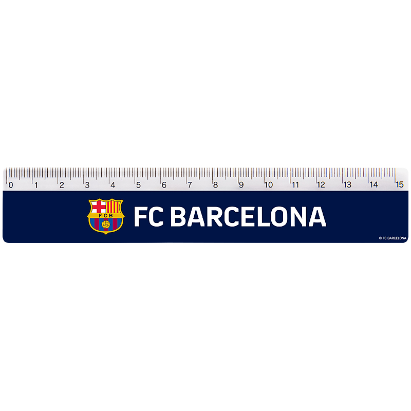 Ruler 15 cm sq. "Kite" /BC25-090/ FC Barcelona (1/100)