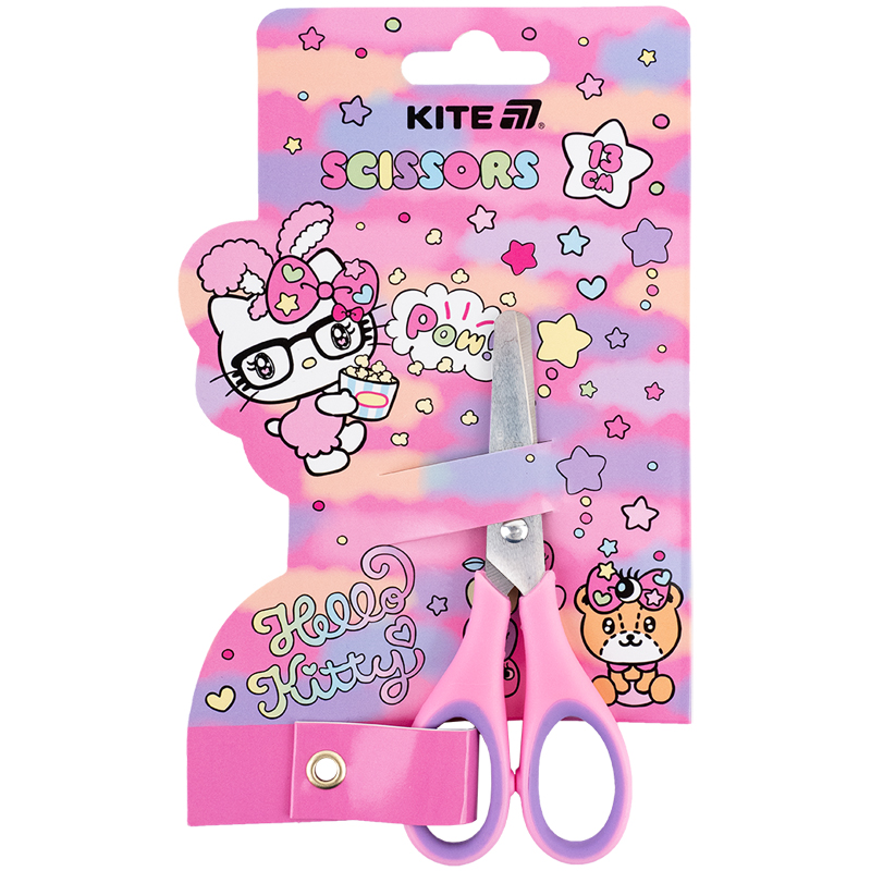 Ножиці дитячі "Kite" /HK25-123/  з гум. вставками, 13см Hello Kitty (1/12)