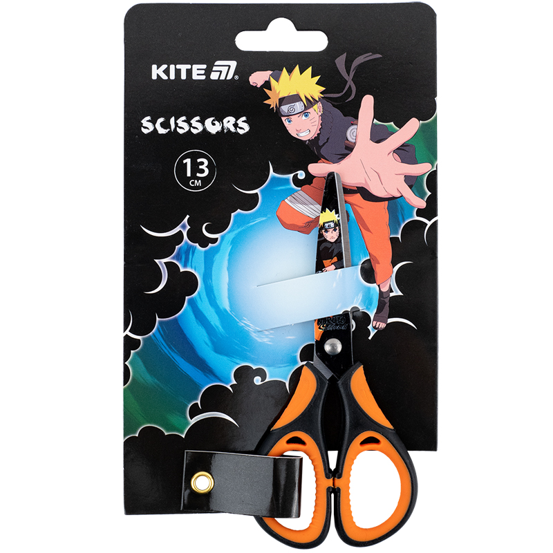 Ножиці дитячі "Kite" /NR25-148/  з гум. вставками, малюнок на лезах, 13см Naruto Shippuden (1/12)