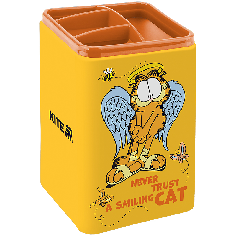 Стакан-підставка для ручок "Kite" /GF25-105/ Garfield Retro квадратний  (1/12)
