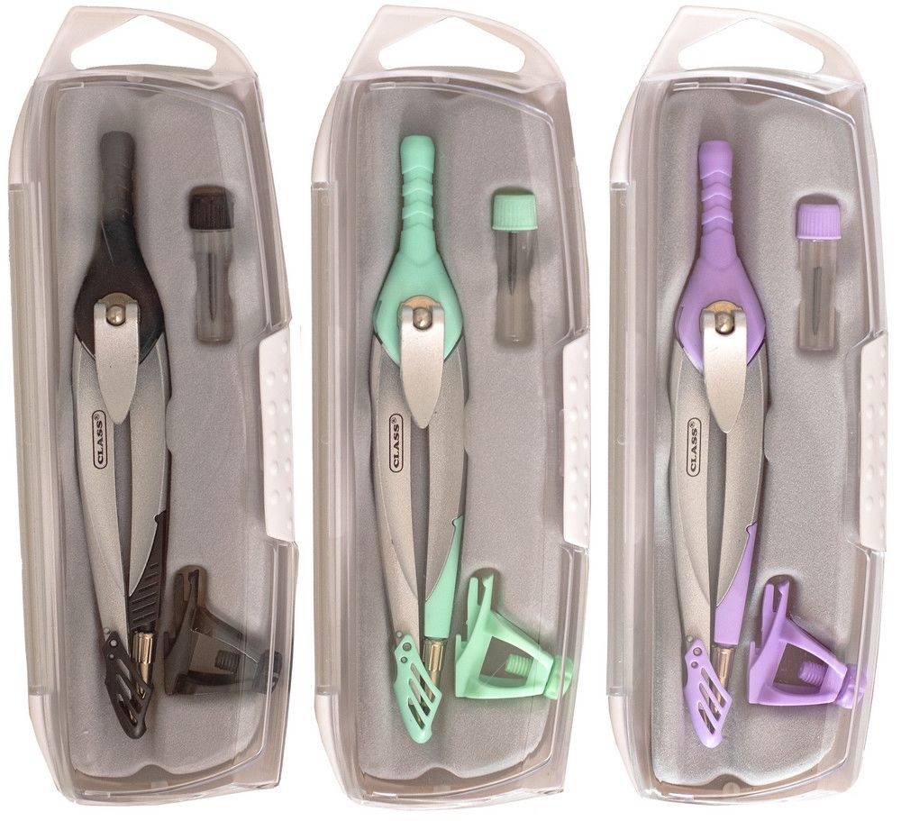 Kitchen set "CLASS" /9042C/ 3 items, metal compass 13 cm, in a plastic case, mix, "STRONG FIX" (12/144)