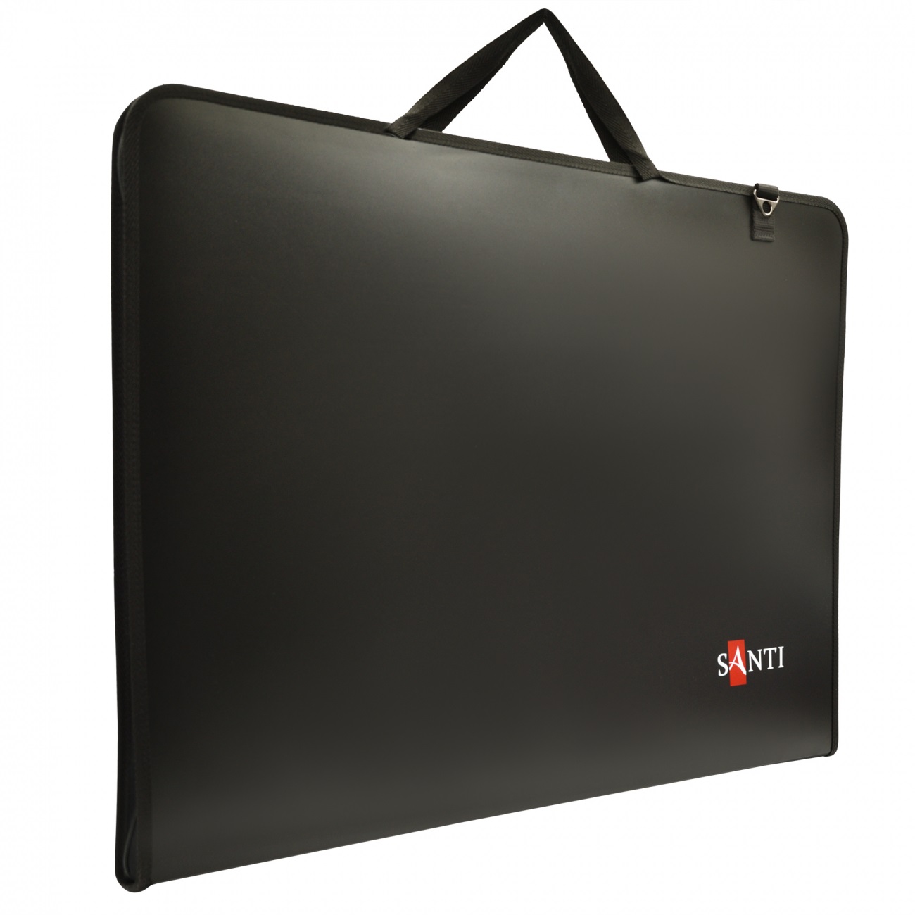 A2 briefcase folder for Sketches "SANTI" /492284/ with fabric handles, black (1/12)